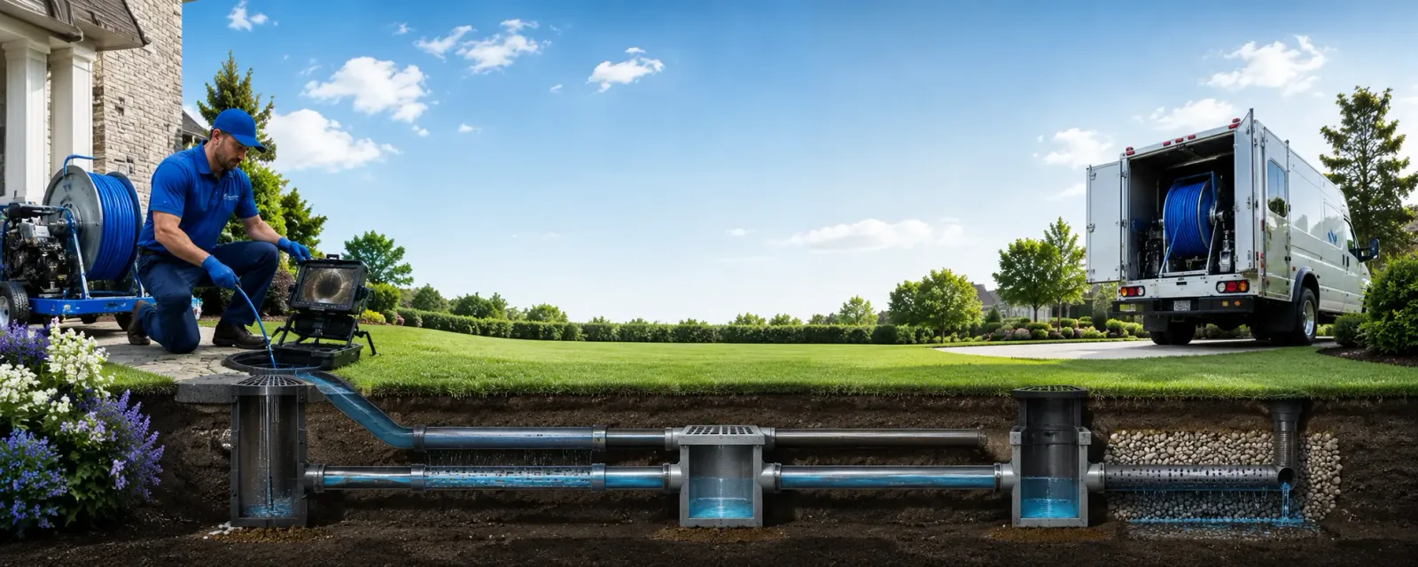 Outdoor drain cleaning information for Wilbraham, MA